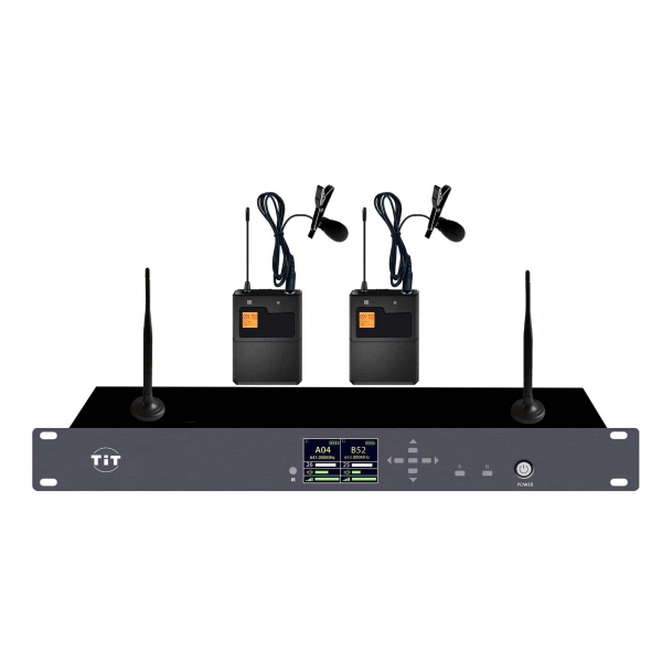 无线一拖二领夹话筒ZR-E1602L