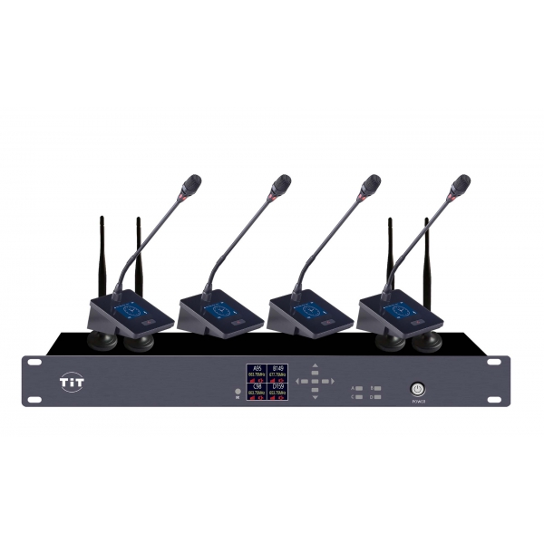 无线一拖四鹅颈会议话筒ZR-E3304