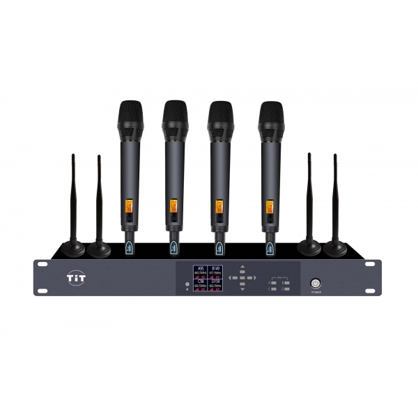 真分集无线一拖四手持话筒ZR-ZE2604