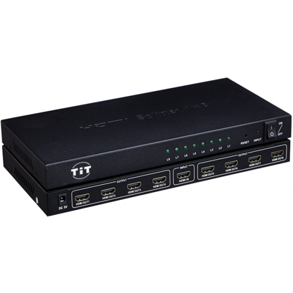 hdmi 1分8分配器ZR-HDMI0108-4K