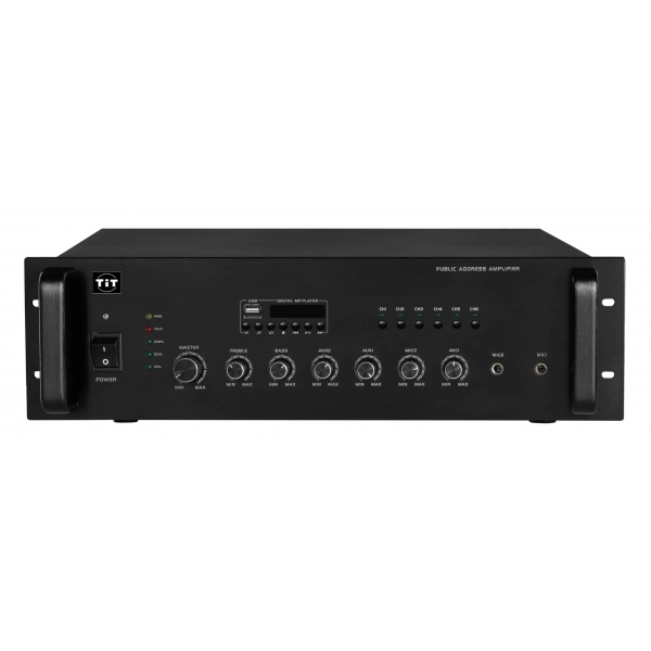 3U带前置/6分区合并式广播功率放大器 1000W ZR-1000Q