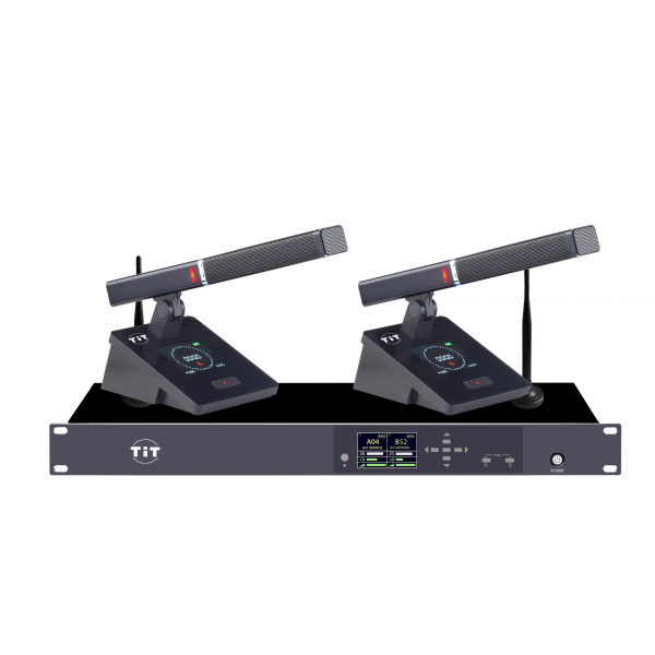 无线一拖二方管会议话筒ZR-F3302