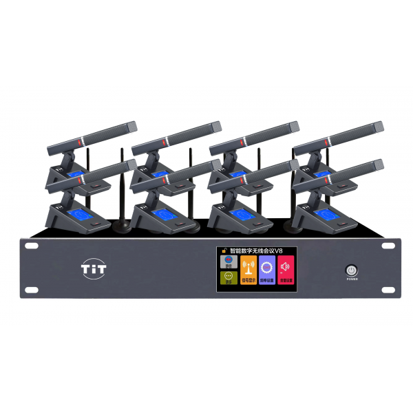 无线一拖八方管会议话筒ZR-F3408