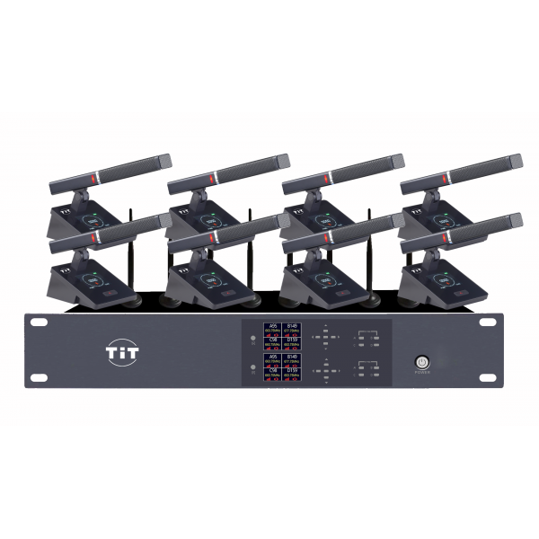 无线一拖八方管会议话筒ZR-F3308