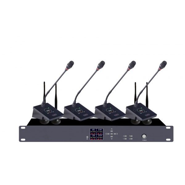 无线一拖四鹅颈会议话筒ZR-6604